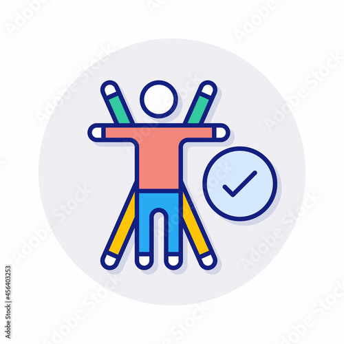 Ergonomics icon in vector. Logotype