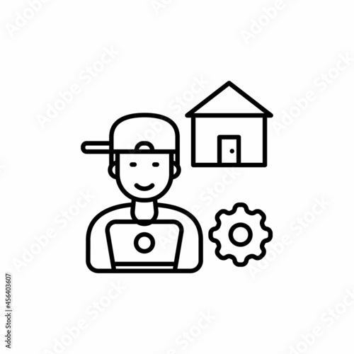 Freelancer Man icon in vector. Logotype
