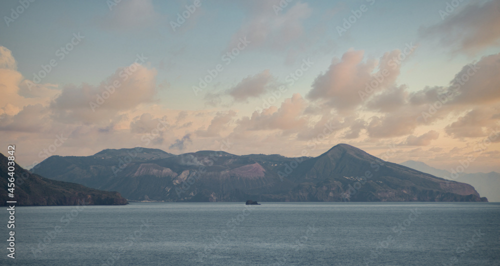 Insel Vulcano mit dem Insel Vulcano mit dem