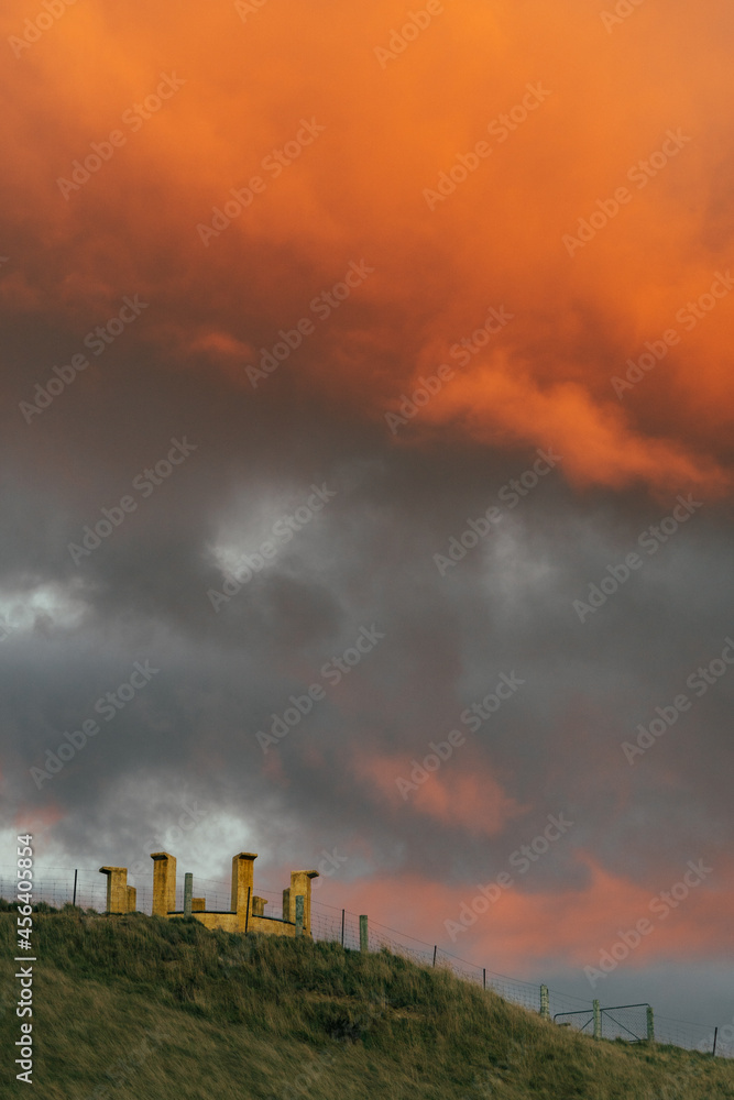 clouds over the hill
