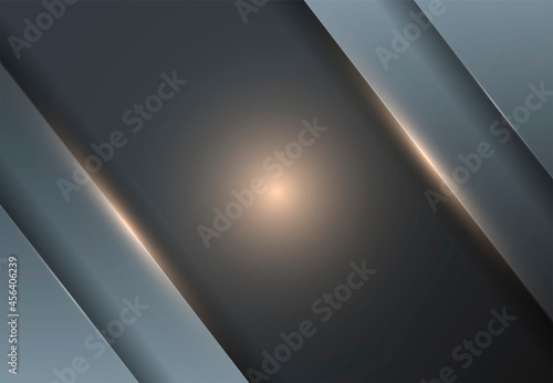 Abstract design. Luxurious dark gray background with highlights and lines.