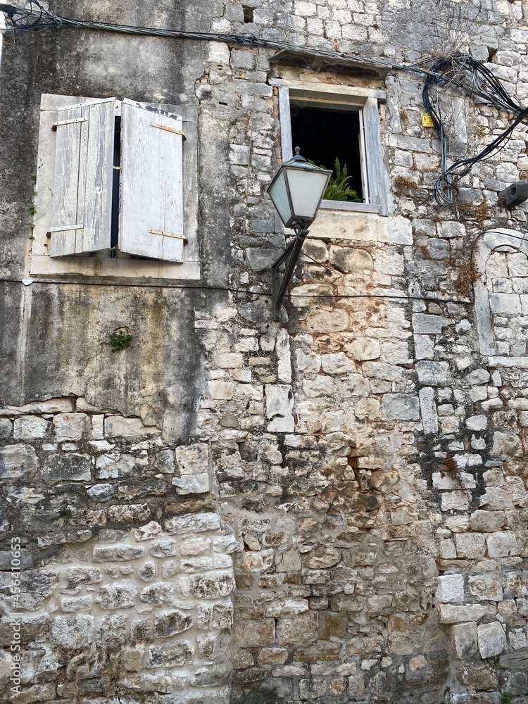 Old dalmatian architecture in Trogir, Croatia