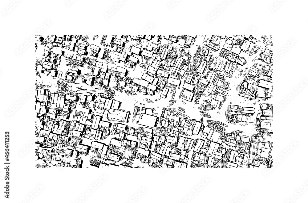 Building view with landmark of Lagos is the
city in Nigeria. Hand drawn sketch illustration in vector. Building view with landmark of Lagos is the
city in Nigeria. Hand drawn sketch illustration in vector.