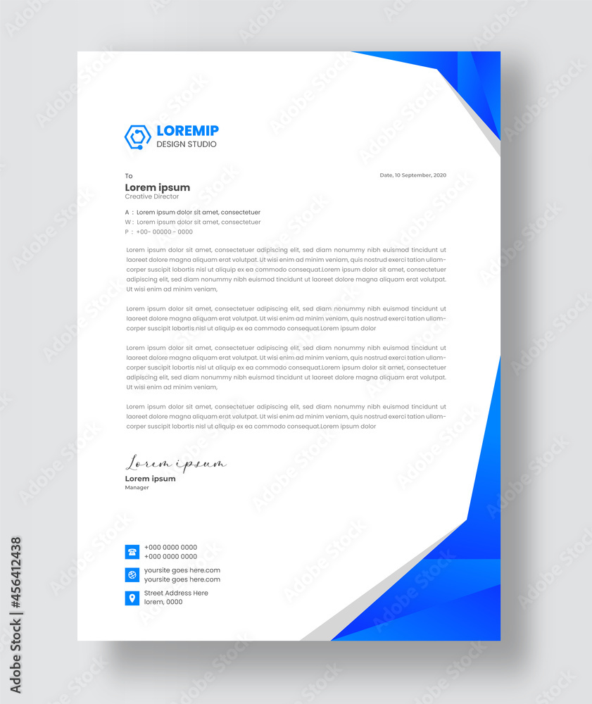 corporate modern business letterhead design template with blue color. creative modern letter head design template for your project. letterhead, letter head, simple business letterhead design. corporate modern business letterhead design template with blue color. creative modern letter head design template for your project. letterhead, letter head, simple business letterhead design.