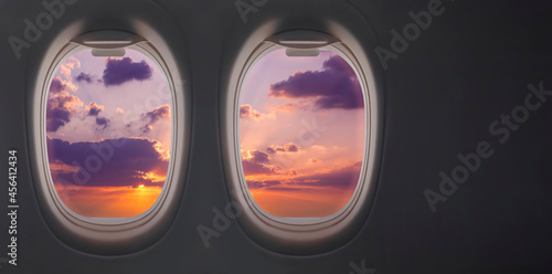 View from airplane window