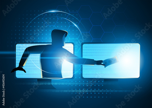 Scammer Stealing Money