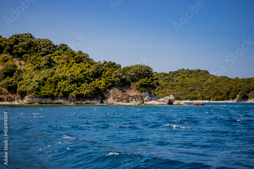 Les côtes de Corfou vues depuis la mer