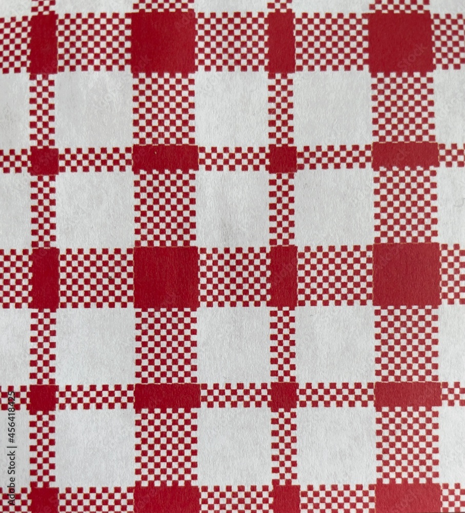 Muster Tischdecke in rot und weiß Muster Tischdecke in rot und weiß