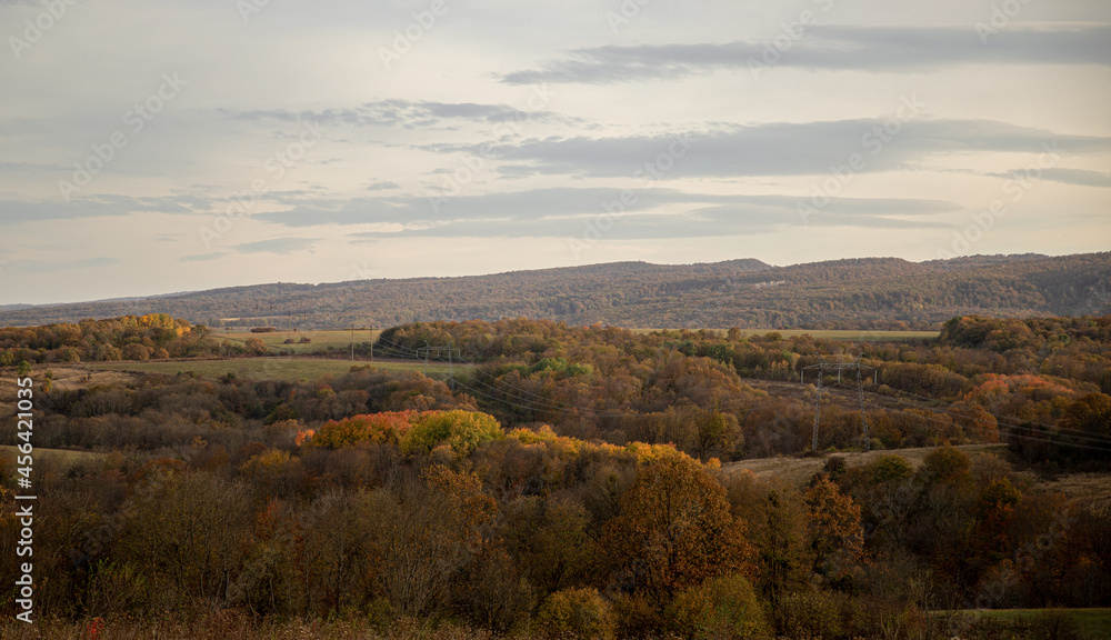 autumn landscape in the mountains