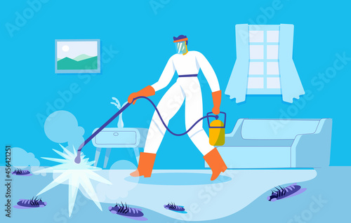 Pest control concept illustration vector