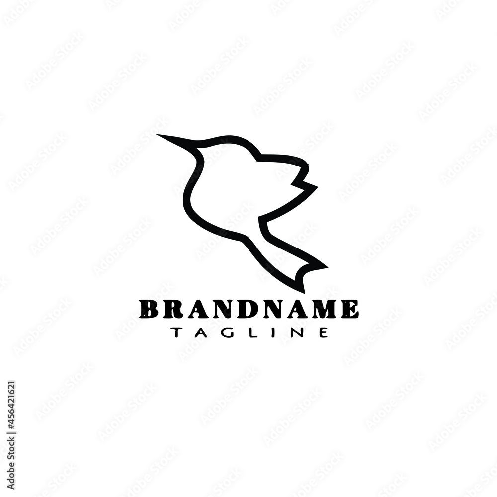 bird logo cartoon icon design template retro isolated vector illustration bird logo cartoon icon design template retro isolated vector illustration