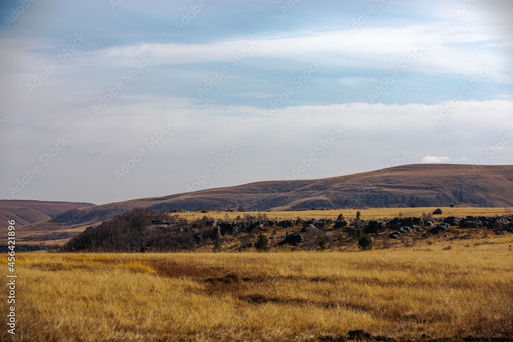 landscape with mountains