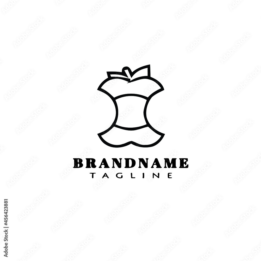 apple bite logo design icon template illustration apple bite logo design icon template illustration