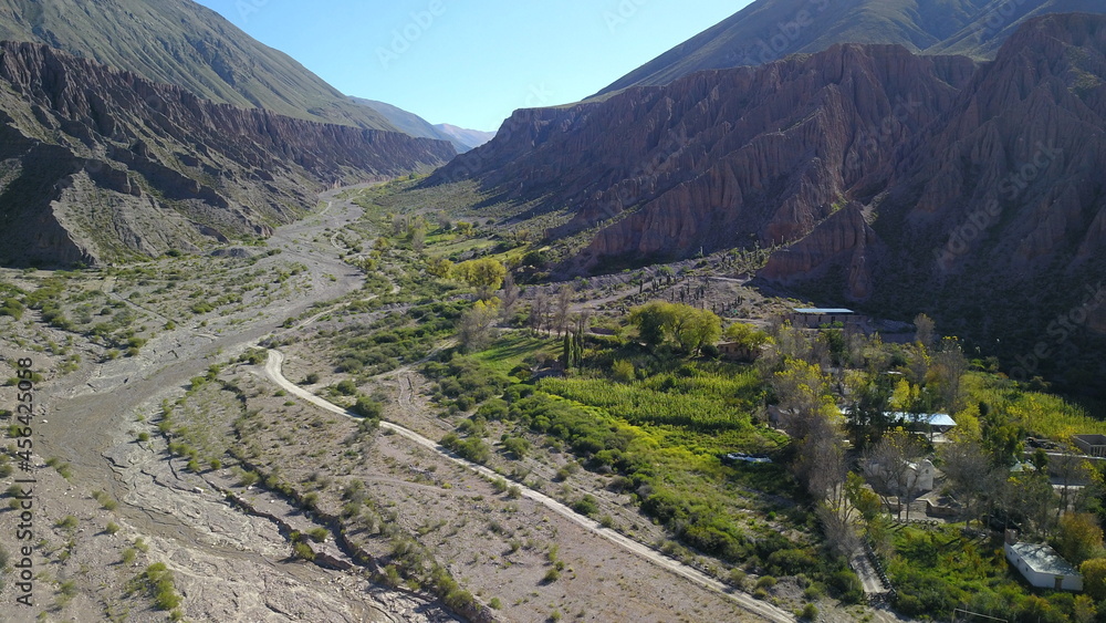 desert valley surrounded by mountains