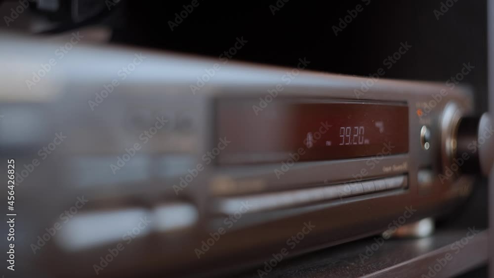 Retro radio tuner. Search for a radio station Retro radio tuner. Search for a radio station