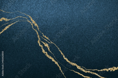 blue texture, golden minimalistic stripes, luxury background with shimmer © NIKACOLDBLUE
