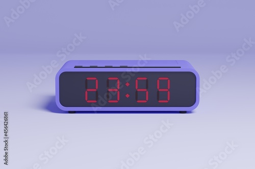 Digital Alarm Clock Blue