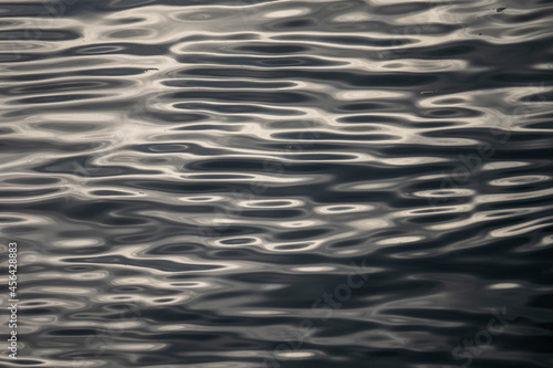 water texture. water reflection texture background. Dark background, High resolution background of dark water or oil surface. Ocean surface dark nature background. River lake rippling Water. © Alexander