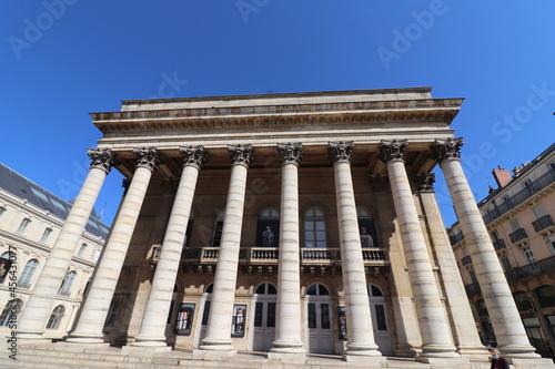 Le grand théâtre, vue de l'exterieur, ville de Dijon, departement de la Cote d'Or, France