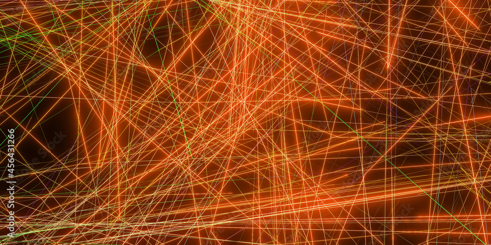 laser beam effect on a black background 3D illustration laser beam effect on a black background 3D illustration