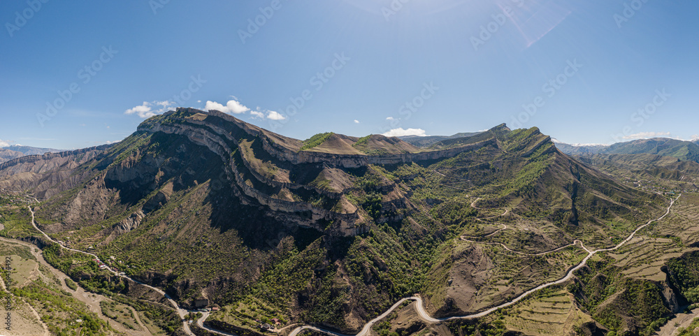 Gunib village. Mountains of Dagestan. April 2021