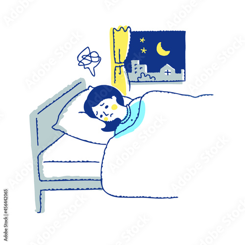 不眠症で困っている女性