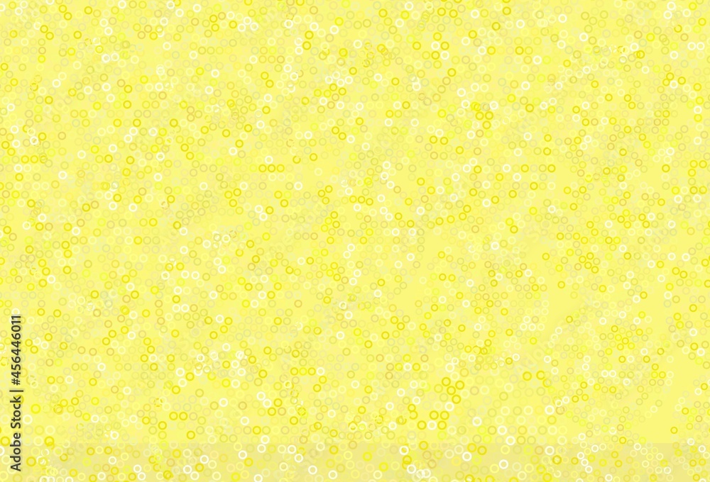 Light Yellow vector template with circles. Light Yellow vector template with circles.