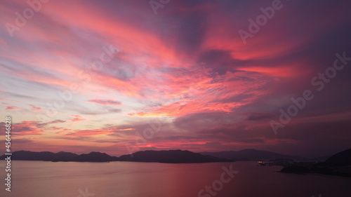 山口県の自然と瀬戸内海の夕陽 日本の景色と地球環境