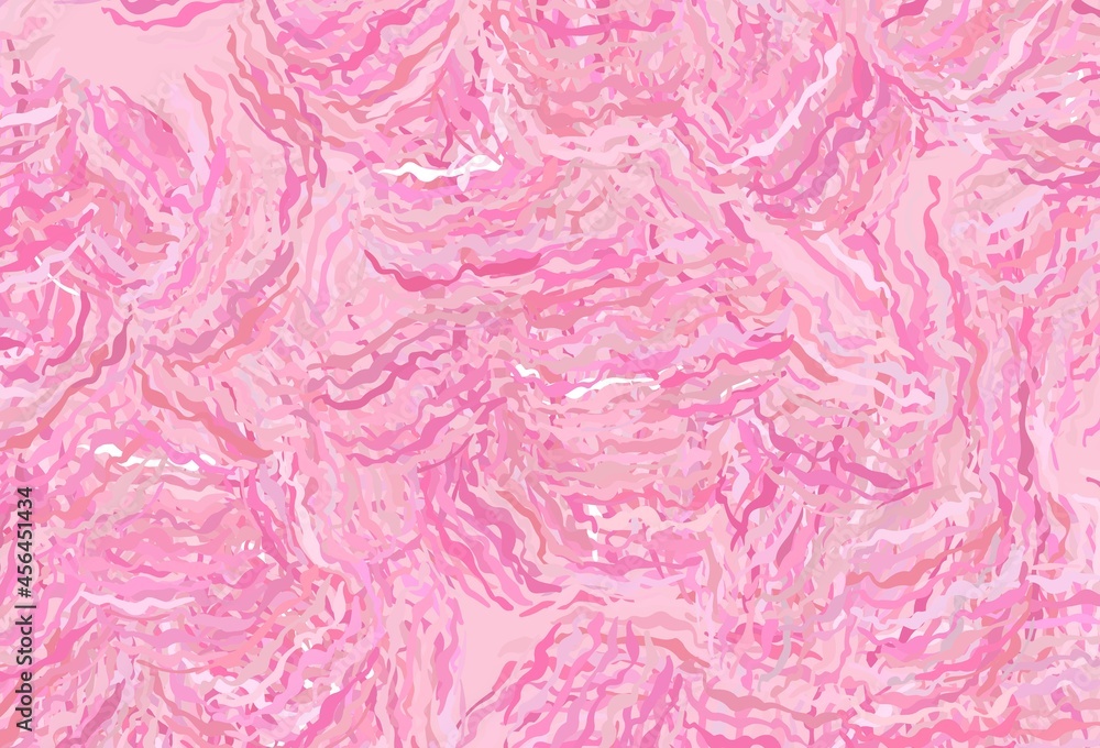 Fototapeta premium Light Pink, Yellow vector background with bent lines.