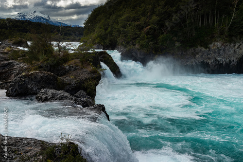 The rushing river Petrohue and its waterfalls