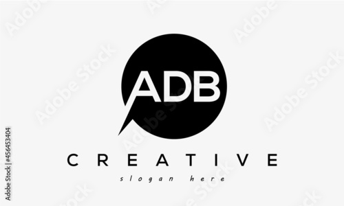 ADB creative circle letter logo design victor photo