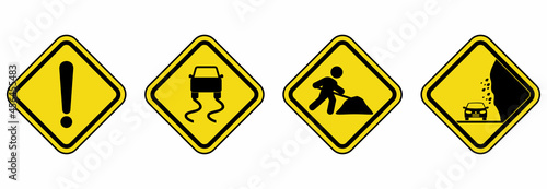 Free Download warning traffic sign icon, warning traffic sign vector, warning traffic sign symbol - GFXLoad