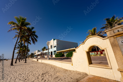 hollywood, FL, USA - September 11, 2021: Beach scene Hollywood FL USA © Felix Mizioznikov