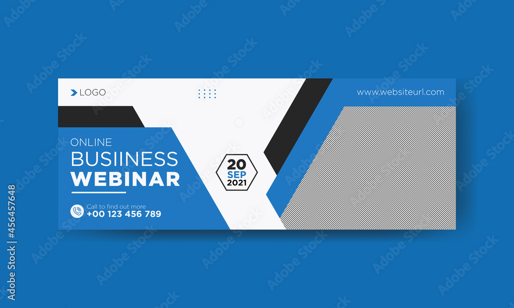 Business webinar social media facebook cover template Business webinar social media facebook cover template
