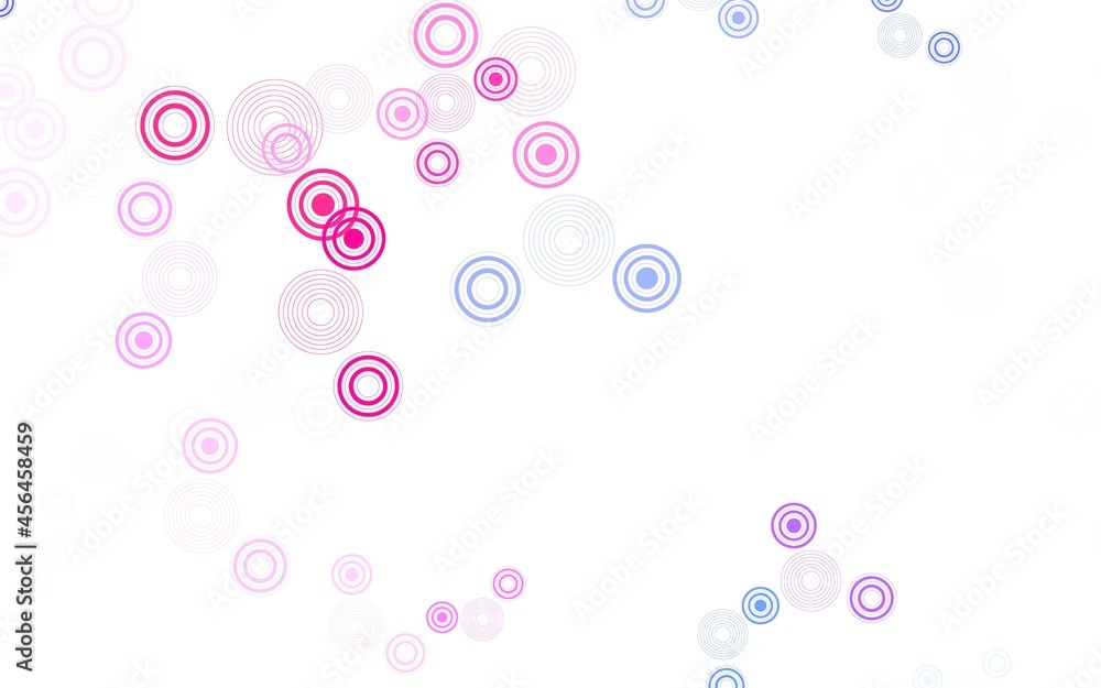 Light Pink vector texture with disks.