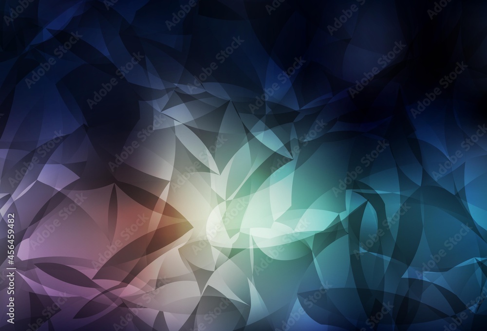 Obraz premium Dark Blue, Red vector low poly texture.