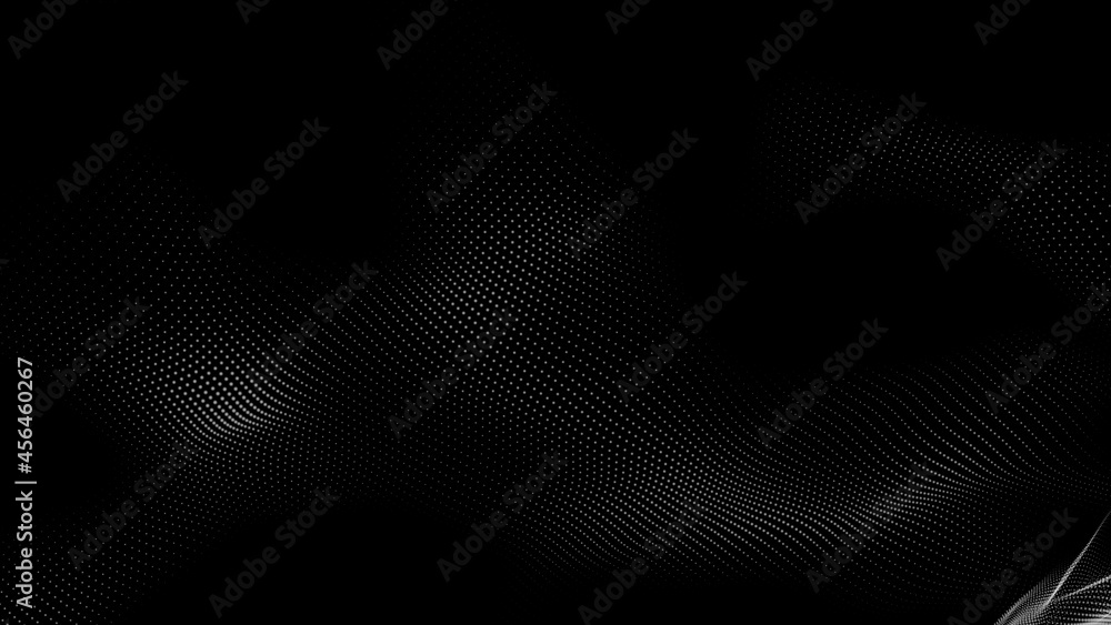 Dot white black wave technology texture background. Abstract big data digital concept. 3d rendering. Dot white black wave technology texture background. Abstract big data digital concept. 3d rendering.