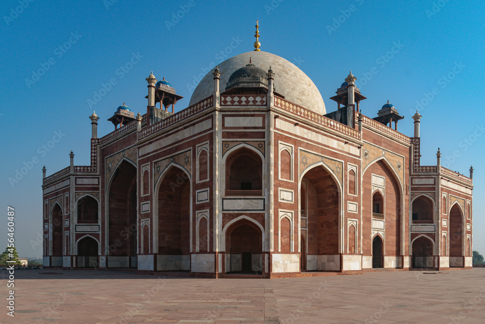 Humayun Tomb corner view. An historical monument located in New Delhi.