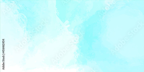 Abstract watercolor paint background by teal color blue and green with liquid fluid texture for background, banner