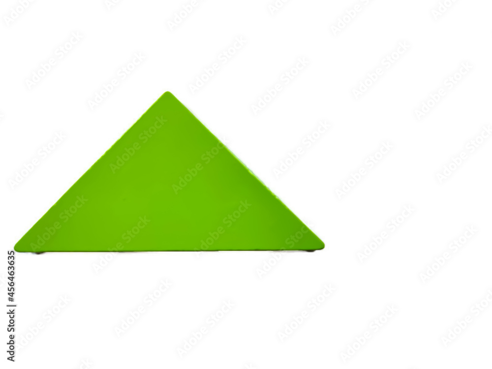 Green wooden tangram isolated on white background. Green wooden tangram isolated on white background.
