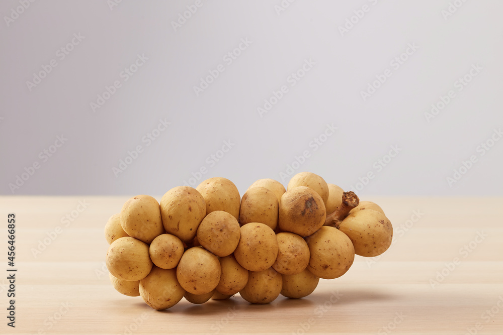 Clusters of fresh Longkong or Langsat or Duku Clusters of fresh Longkong or Langsat or Duku