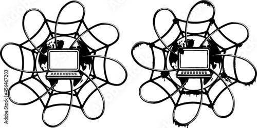 Logo for IT companies and Internet service providers. (vector)