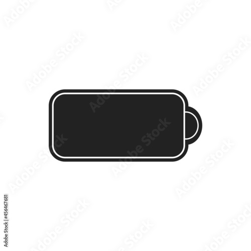 Empty and full Battery Vector Icon Illustration. Vector illustration
