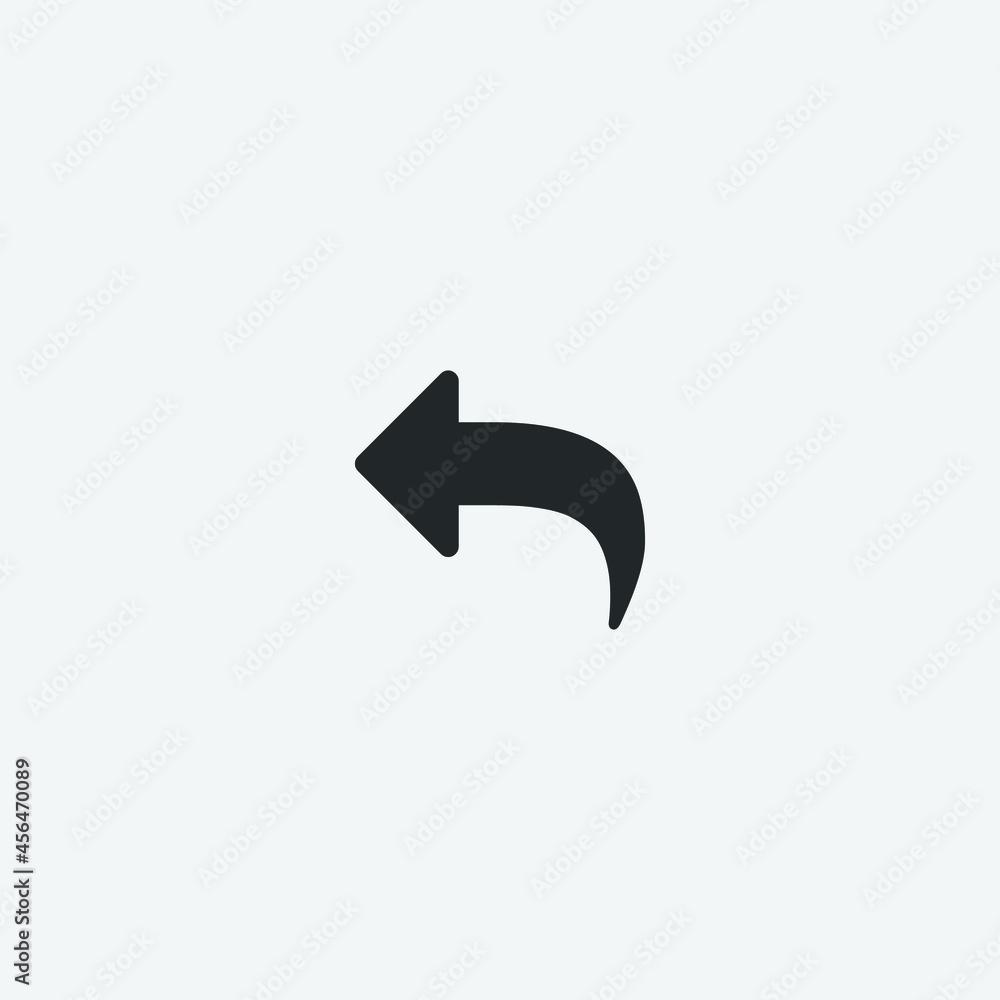 Reply vector icon illustration sign Reply vector icon illustration sign