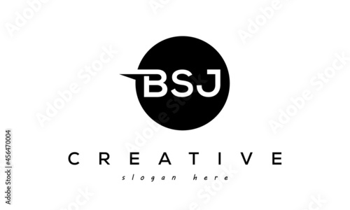 BSJ creative circle letters logo design victor photo