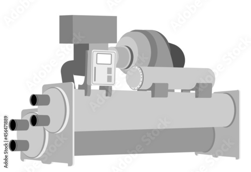 3D Chiller for BMS plant room design photo