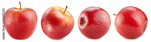 Canvastavla Apple red isolated on white background