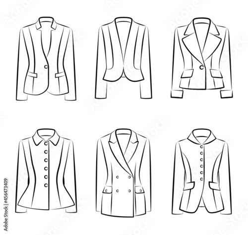 1236_Big set of women jackets and blazers