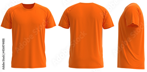 Raglan Short sleeve T-shirt [ Solid ORANGE ]