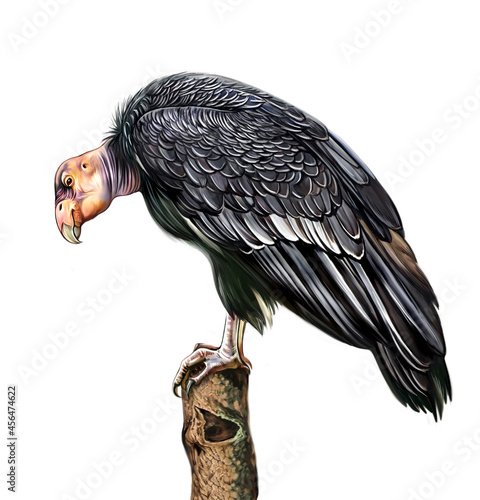 The California condor (Gymnogyps californianus) photo